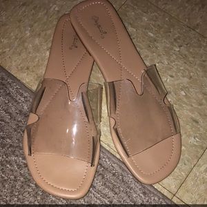 Clear sandals